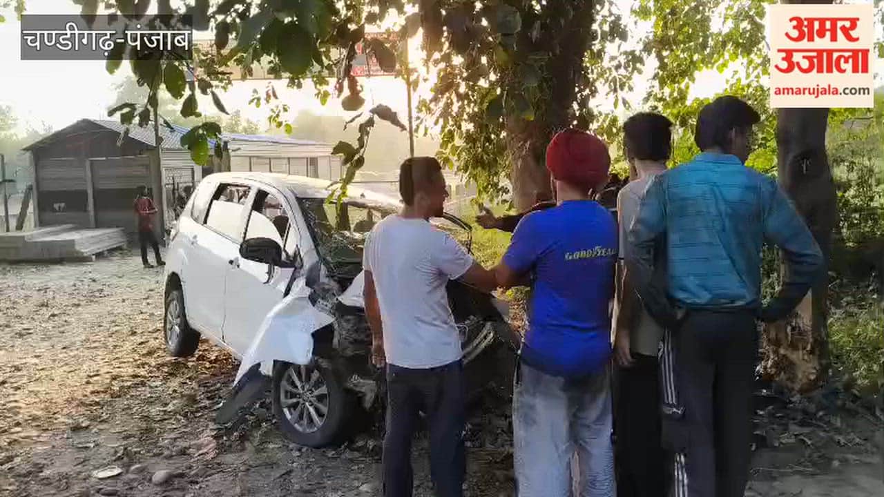 Car crashes into a tree near Patti village on the Nangal–Sri Anandpur Sahib main road.
