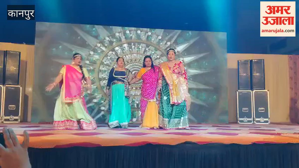 कानपुर: डांडिया नाइट का आयोजन, महिलाओं को दिया गया पुरस्कार