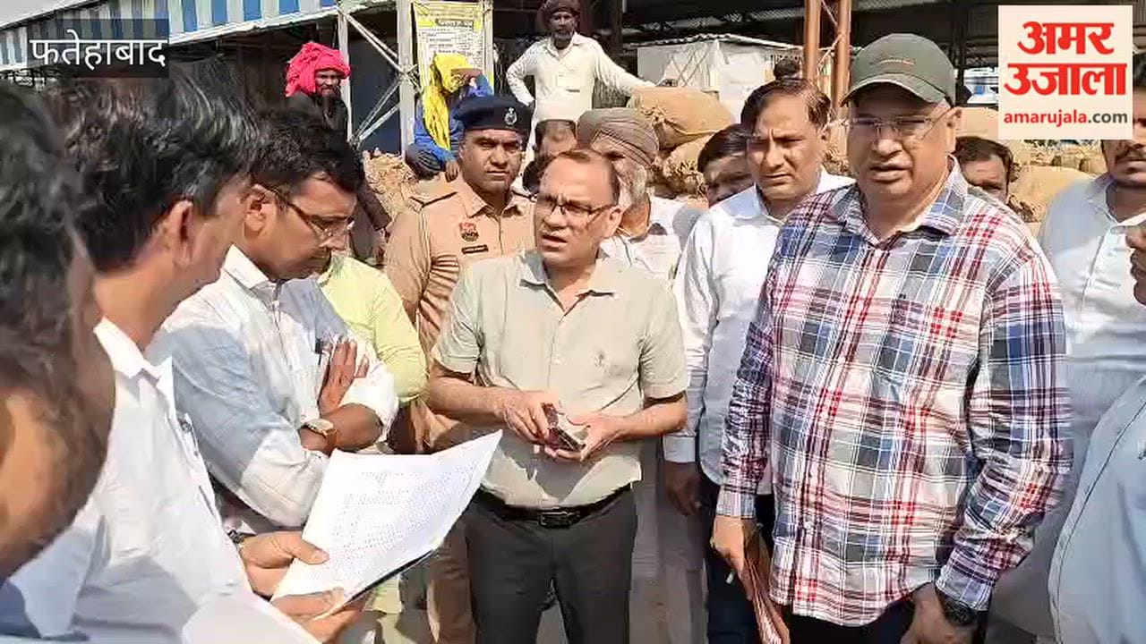 Fatehabad DC reprimands officials over delays in paddy lifting; inspects Ratia grain market.