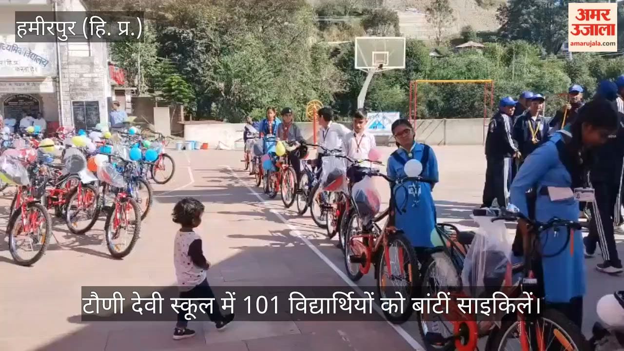 Video: Bicycles distributed to 101 students at the conclusion of an NSS camp at Tauni Devi School