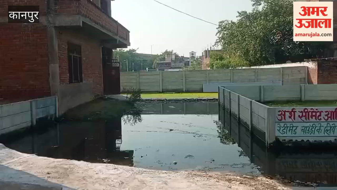 Kanpur: Drainage system fails in Mandhana; homes in Shiva Vihar surrounded by sewage water