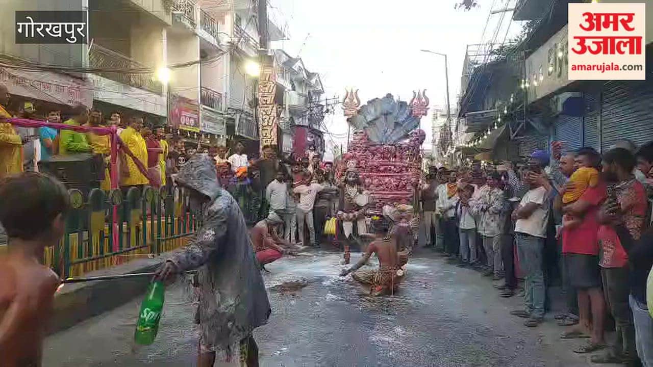 Gorakhpur Grand Procession Held During Lord Ram Bharat Milap Celebrations in Arya Nagar