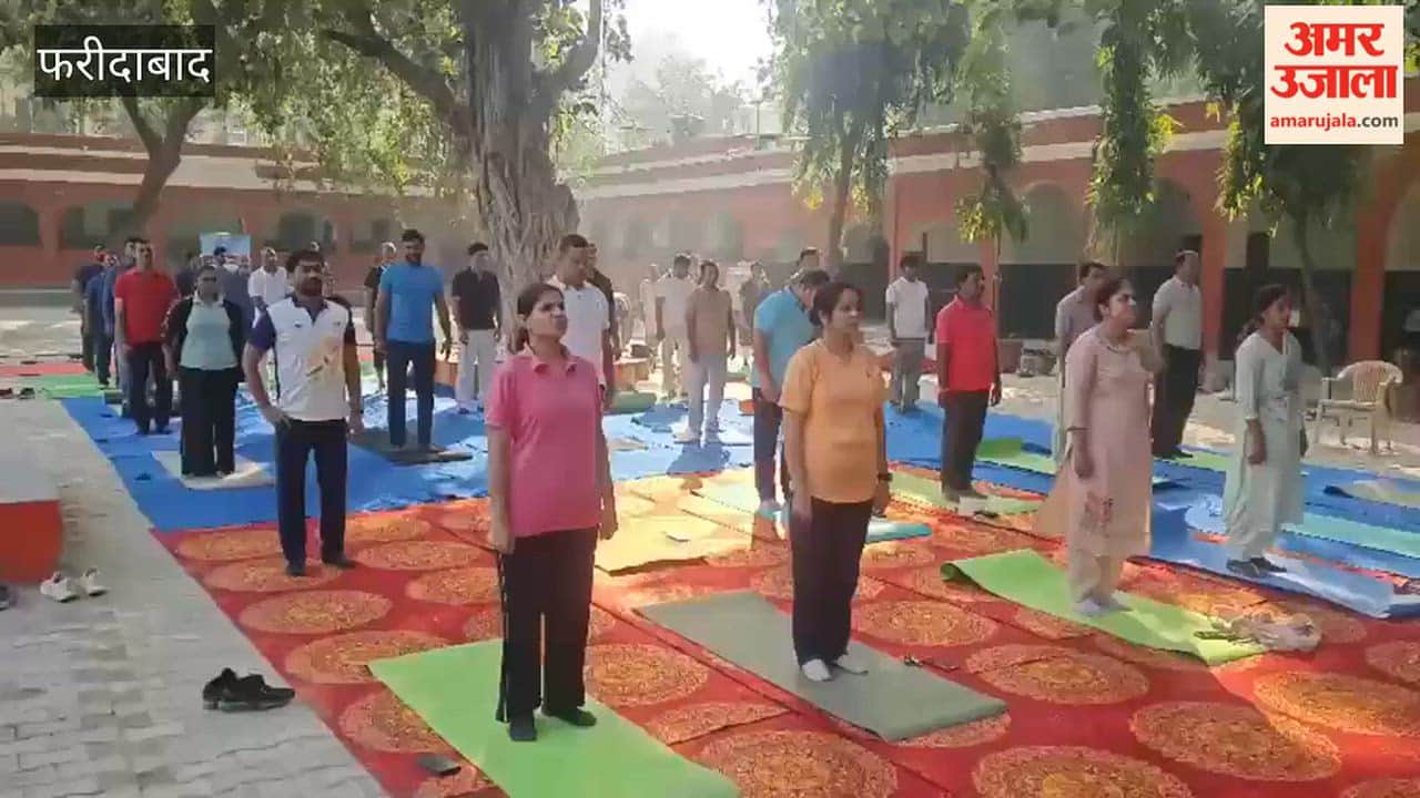 15-day yoga training camp was held at the government school located in Sector 16, Faridabad