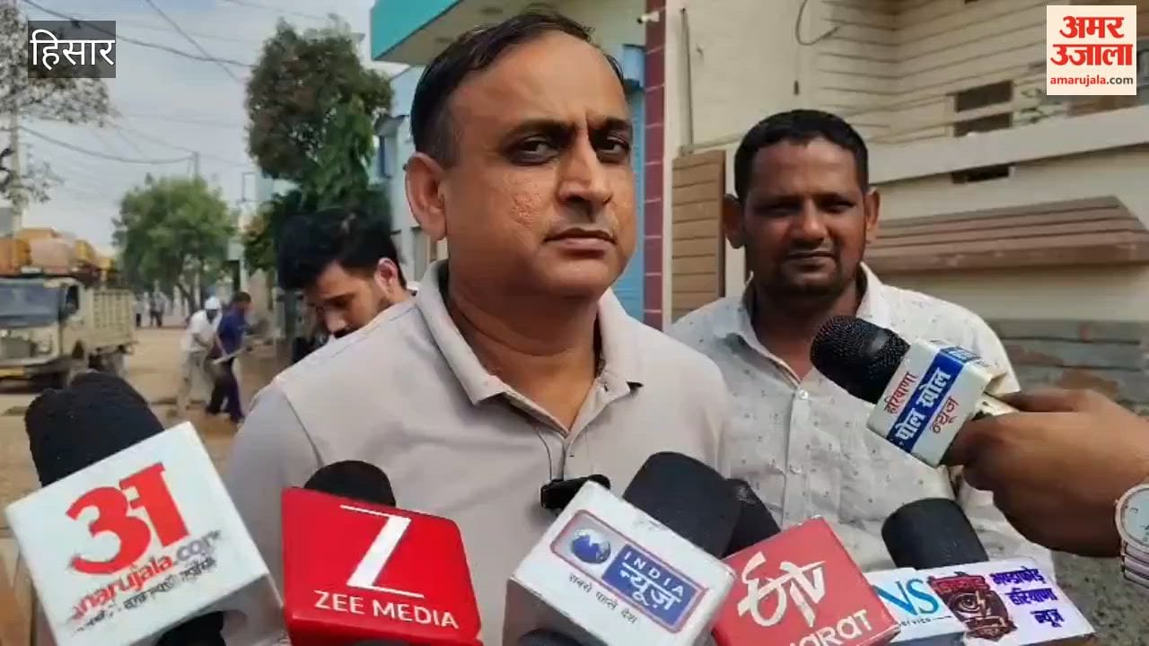 Road construction work begins in Hansi in the presence of police; dispute arises over the road's elevation