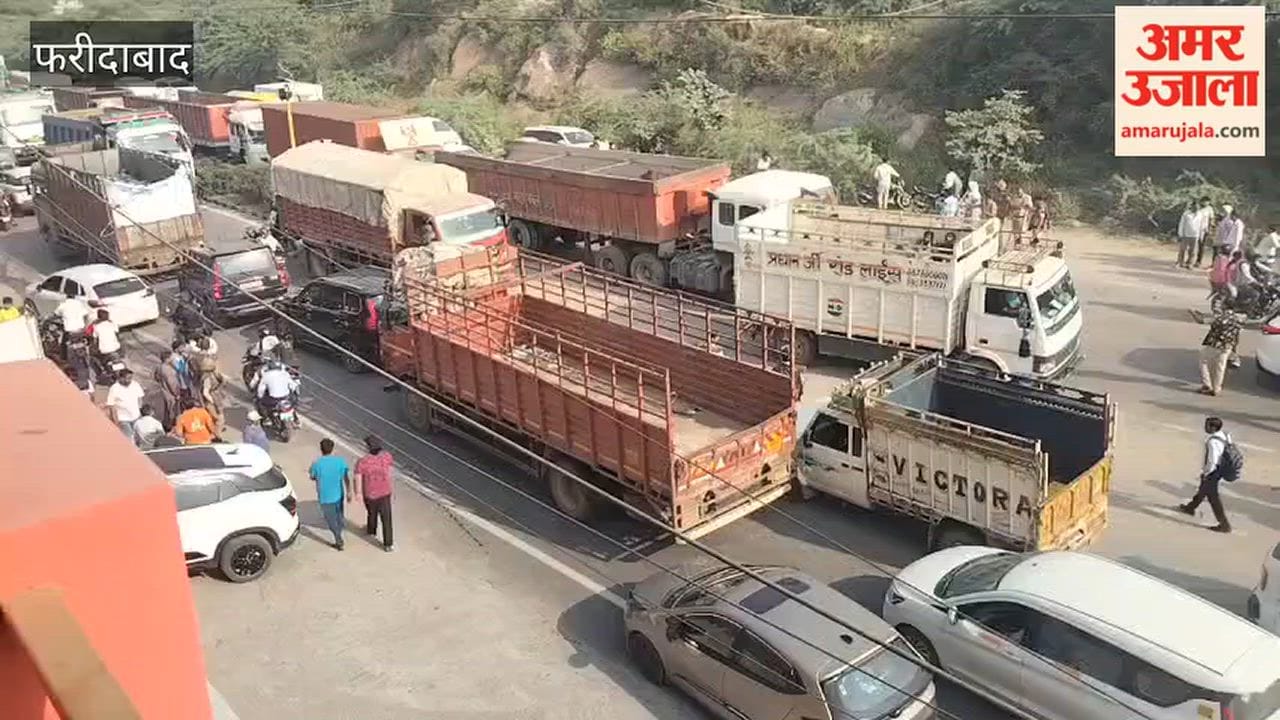Traffic jam again on Faridabad-Gurugram road