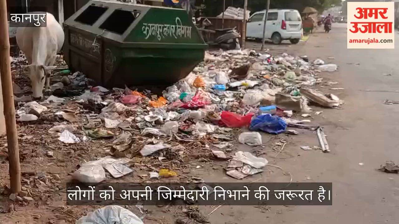 Kanpur Dumping waste outside the bin undermining the cleanliness drive