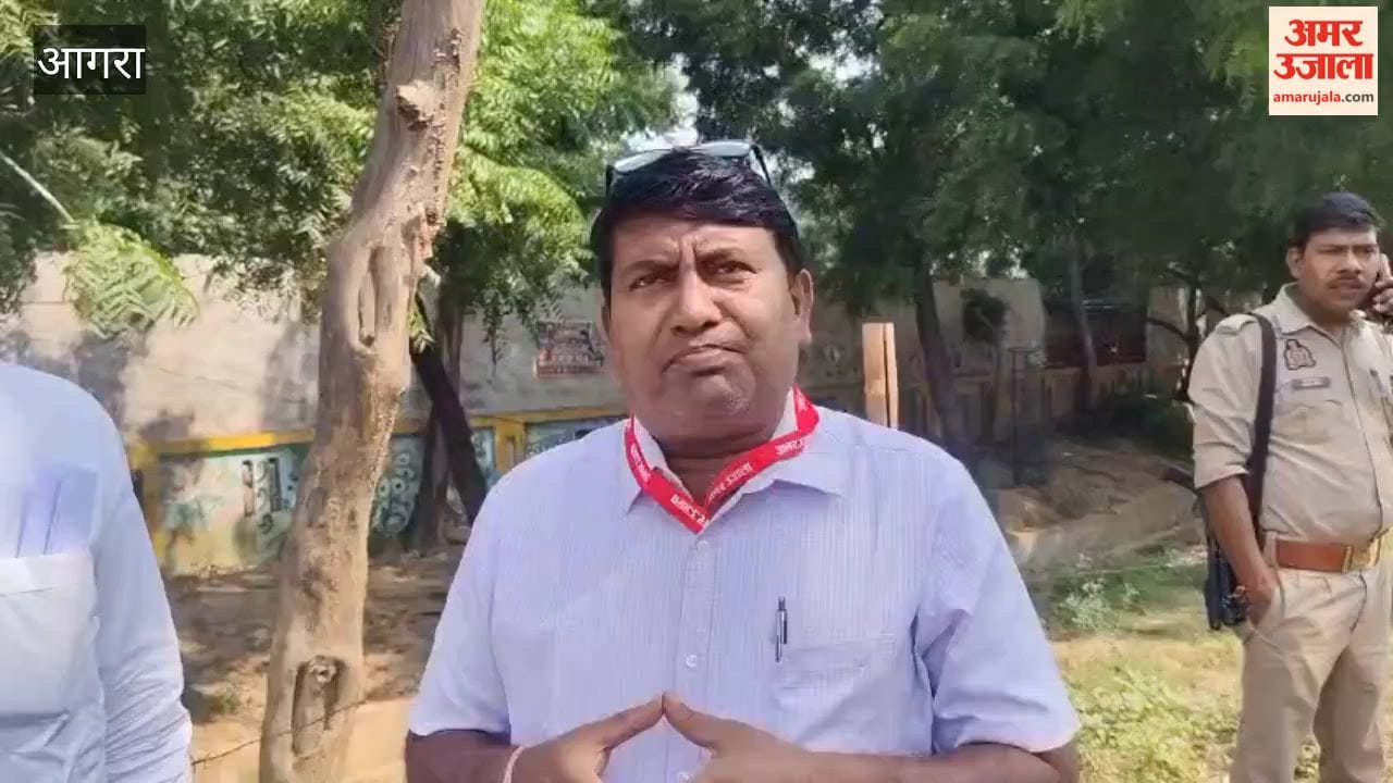 Queues formed at polling stations in Kheragarh in Agra