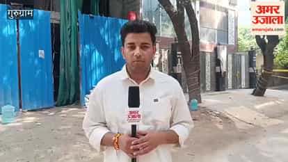 Work begins to straighten leaning building in Gurugram