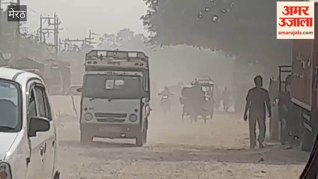 Meerut: Broken roads and clouds of dust—this is what defines Transport Nagar; those with respiratory issues suffer the most.