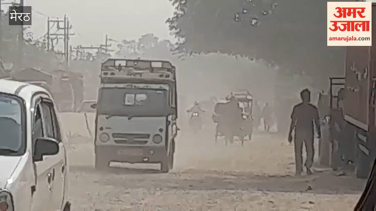 Meerut: Broken roads and clouds of dust—this is what defines Transport Nagar; those with respiratory issues suffer the most.