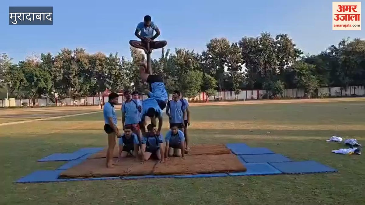 मुरादाबाद मंडल स्तरीय मलखम प्रतियोगिता में बिजनौर की टीम प्रथम