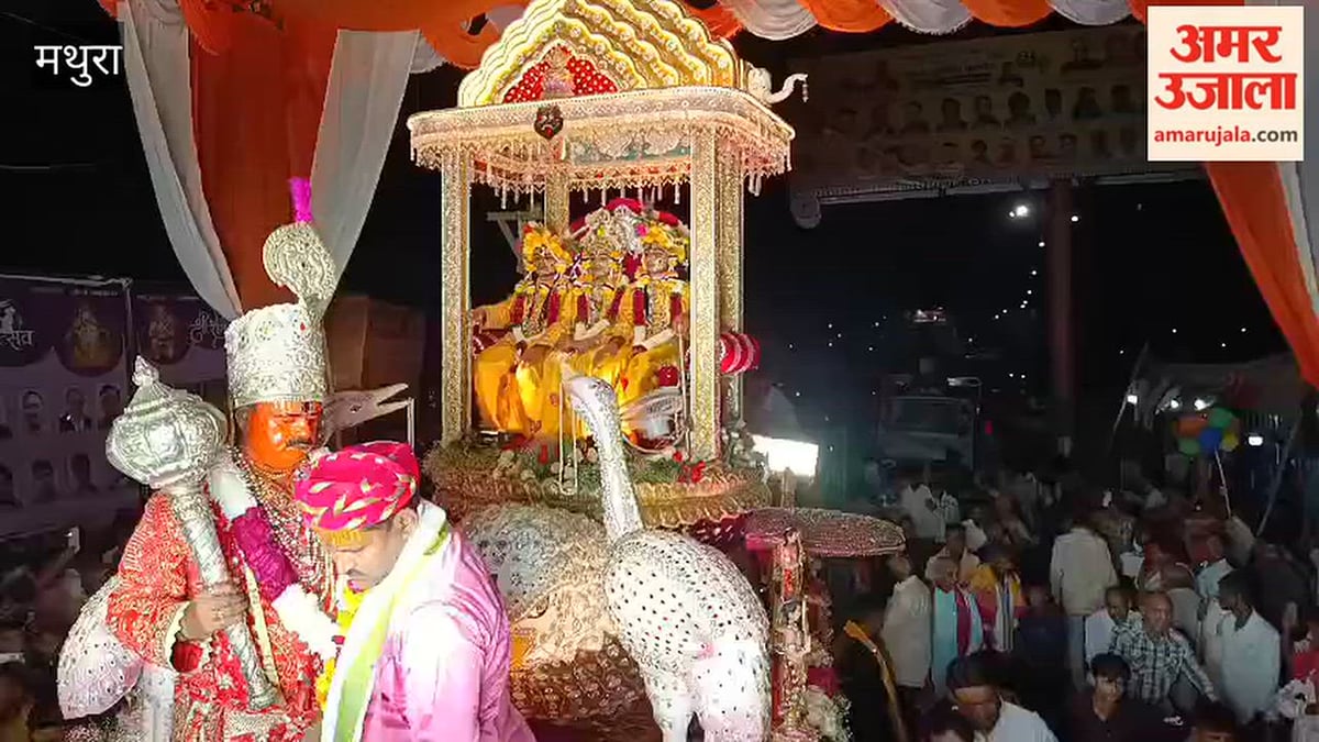 VIDEO: पुष्पक विमान की सवारी निकाली, जगह-जगह स्वागत किया