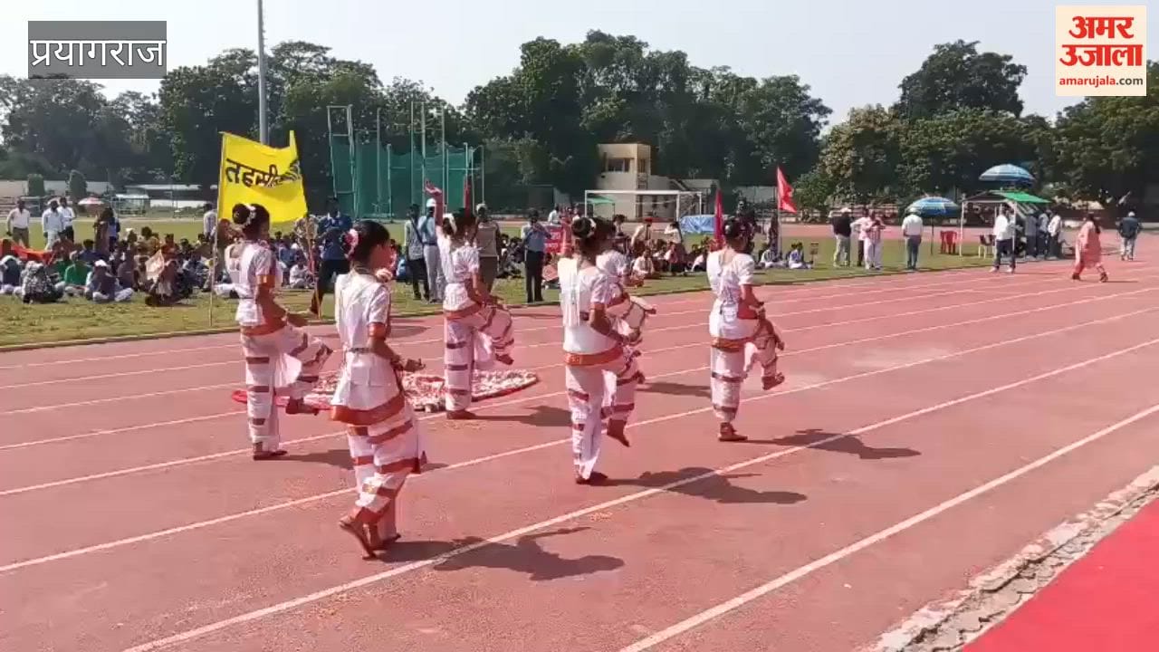 Secondary school athletics competition begins at Madan Mohan Malviya Stadium with a vibrant array of events.