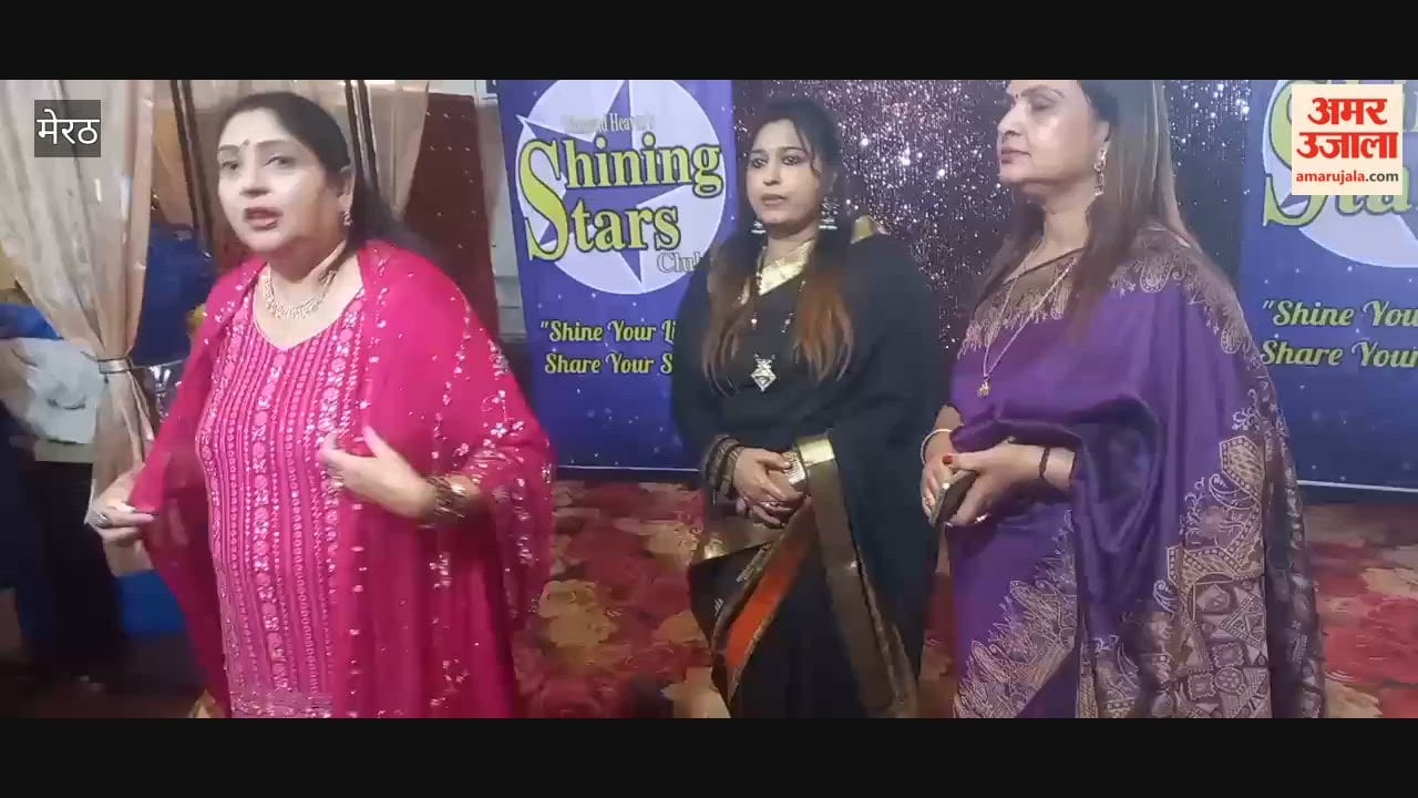 Meerut: Shining Stars Club Hosts Diwali Special Meet with Fun Games, Skit and Garba Dance