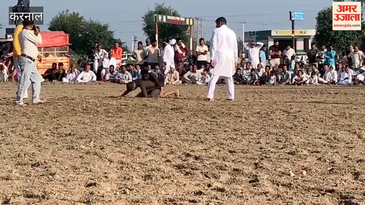 A *dangal* (wrestling competition) was organized on Sunday at the Shri Shakumbhari Devi Temple by the Shri Shakumbhari Maiya Dramatic Club.