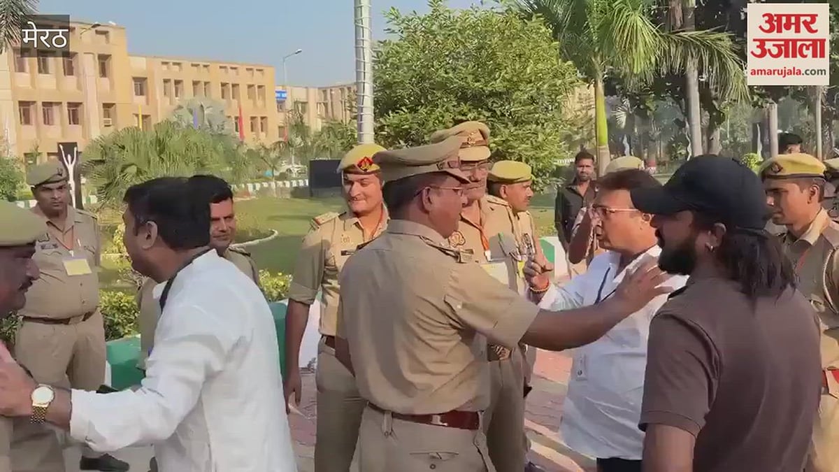 मेरठ: एमएलसी मतगणना केंद्र पर हंगामा, स्नातक प्रत्याशी विक्रांत वशिष्ठ की दरोगा से तीखी बहस