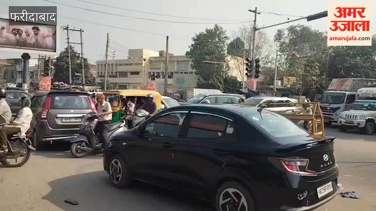 Traffic situation worsens in Faridabad during the festival