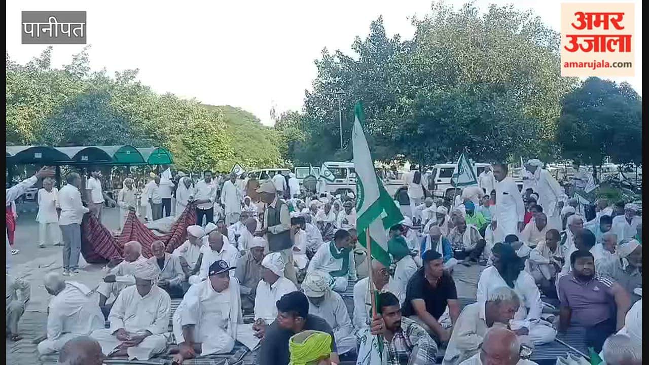 Farmers from six districts staged an overnight sit-in protest at the Panipat Secretariat against the installation of high-tension power lines in their fields.