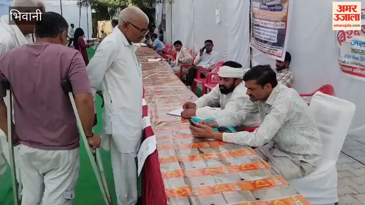 In Bhiwani, DC Sahil Gupta listened to the grievances of villagers during a night-halt programme in Khanak.