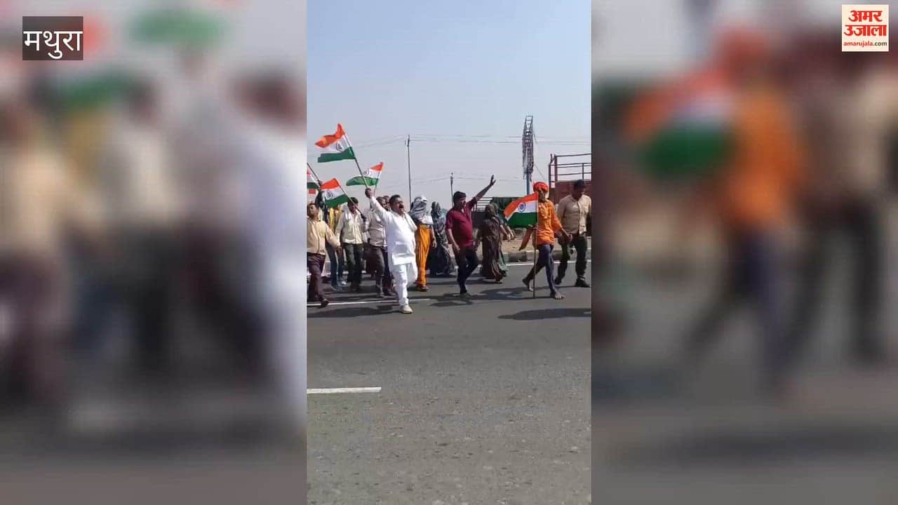 Chhata Sugar Mill protest: Farmers announce a march to Mathura; a massive surge of people from villages is pouring into the protest site.