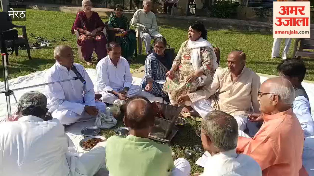 Community Yajna Held at Uday Park in Meerut’s Mangal Pandey Nagar