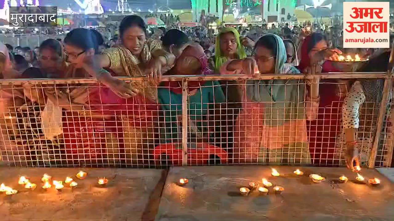 Lamps were lit following the coronation of Shri Ram