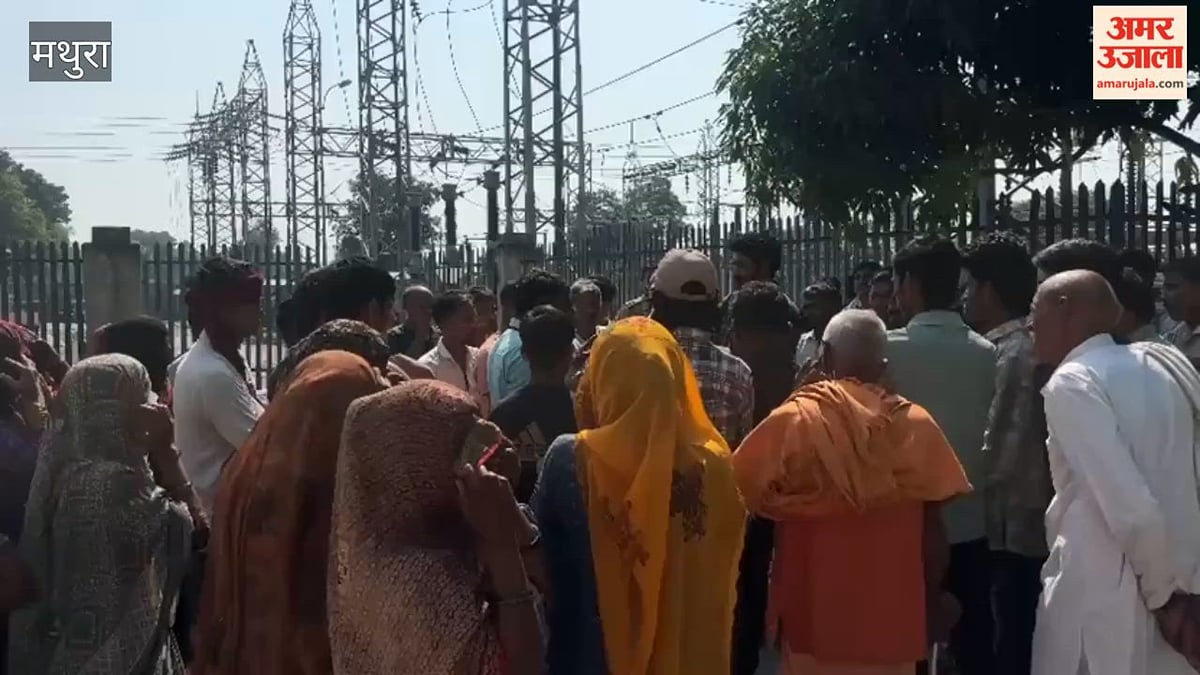 VIDEO: बिजली लाइन पर काम करते समय झुलसा संविदाकर्मी, ग्रामीणों का हंगामा