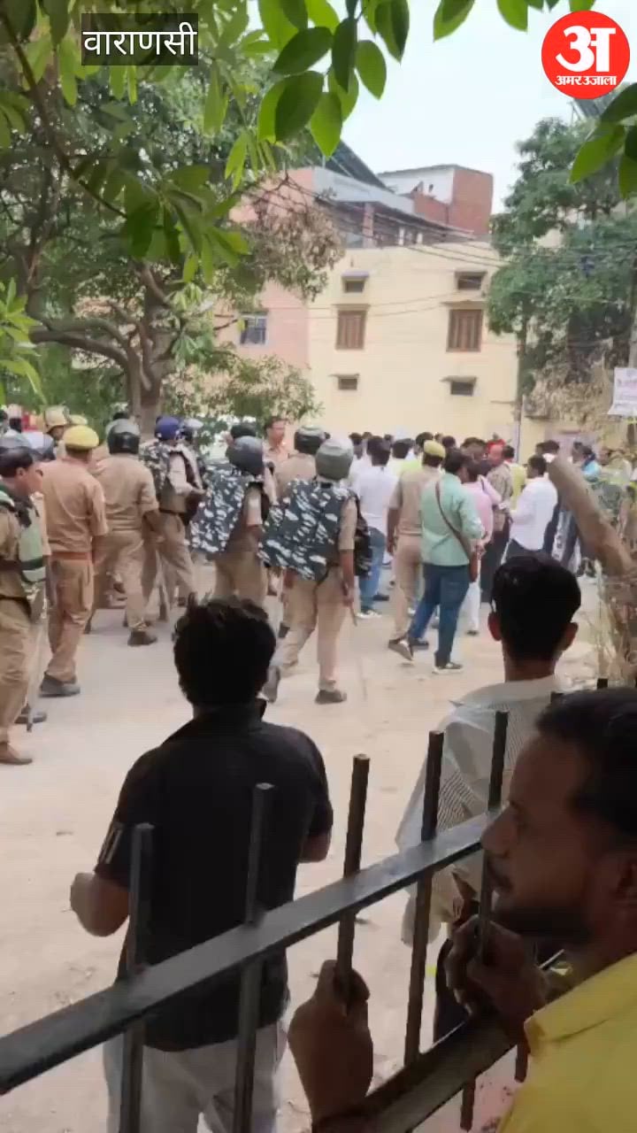 काउंटिंग स्थल पर जाने से रोकने पर भाजपा समर्थकों की पुलिस से धक्कामुक्की; VIDEO