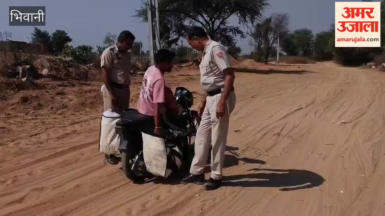 Loharu police on alert regarding BDC and Sarpanch elections in Rajasthan; intensive checking underway at three checkpoints.