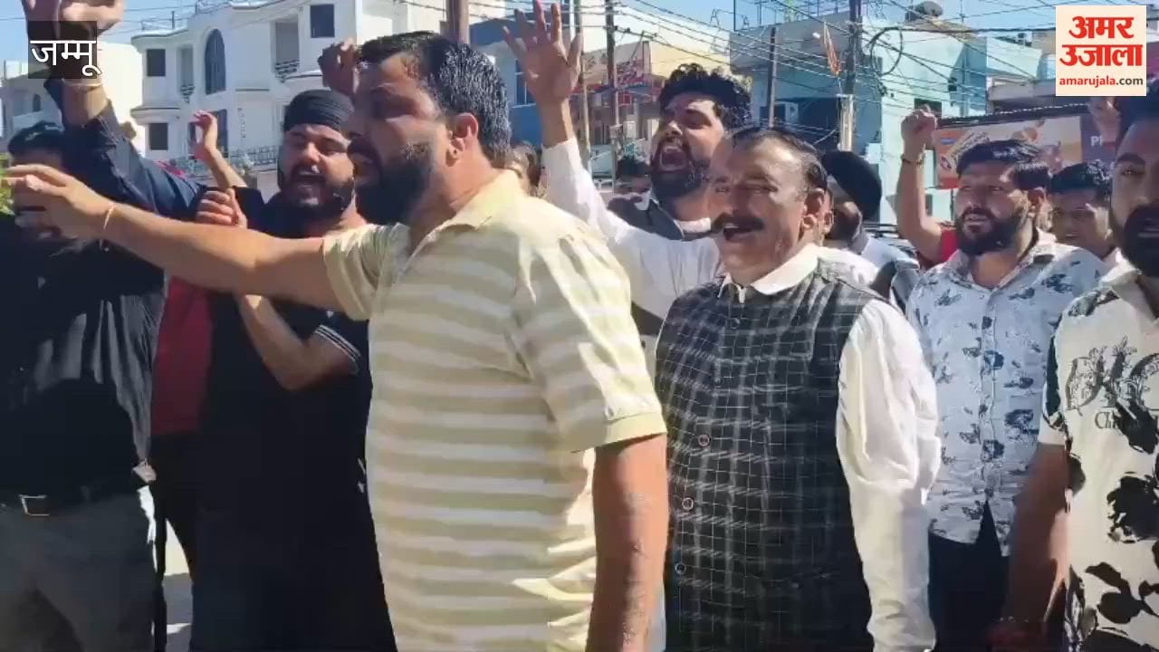 BJP protests in RS Pura over halting of road construction